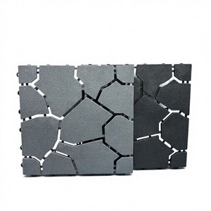 DECHO DIY Grigio Antiscivolo Design a Incastro Effetto Pietra per Sentieri da Giardino, Pavimentazione in Plastica PP per <span class=keywords><strong>Esterni</strong></span> e Parchi Modello PP30S30 - Product Image 2