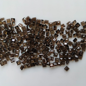 Natural Smoky Quartz 3MM Square Step Cut Best Quality Loose Gemstone For Jewelry & Necklace Making - Product Image 2