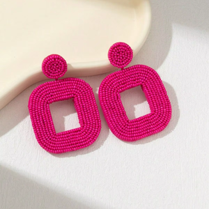 Handmade Seed Beads Beaded Wedding <b>Earrings</b> Elegant Style Unique Seed Beaded <b>Tassel</b> <b>Earrings</b> Fashion Jewelry - Product Image 1