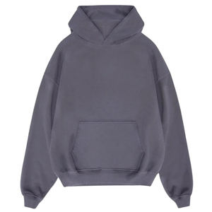 Sudadera con Capucha Oversize Personalizada con Lavado Ácido, 100% Algodón, Tejido de Felpa Transpirable de Secado Rápido, Estilo Urbano de Moda, Venta al por Mayor OEM - Product Image 3