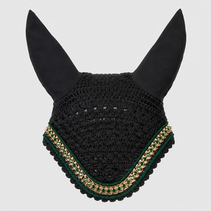 Equestrian Horse Fly Veil Ear <b>Bonnet</b> & Net Crochet Custom Logo Comfortable Custom Color Custom Design Horse Ear Net - Product Image 1