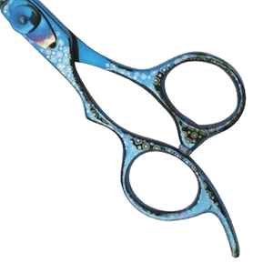 Professional Blue Titanium Hair Cutting <b>Scissors</b> Stainless Steel Barber Shears Salon Hairdressing <b>Scissor</b> OEM Custom Logo - Product Image 4