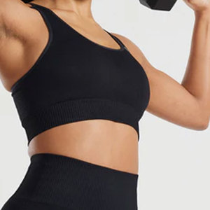 Hot Sale Women's Sports <b>Bra</b> with Custom Logo Printing <b>Low</b> Price Breathable and Seamless Private Label Women Sports <b>Bra</b> - Product Image 2