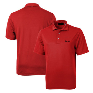 Polo en coton gris à manches courtes pour homme, logo brodé sur le devant, décontracté, tricoté, respirant, coupe classique - Product Image 3