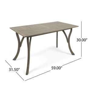 Tavolo in Legno Rettangolare per Uso Esterno - Product Image 6
