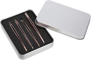 Pinzas con Logotipo Personalizado, Punta de Fibra para Volumen, Pinzas de Aislamiento de Acero Inoxidable Alemán, Pinzas para Extensión de Pestañas en Negro Mate - Product Image 3