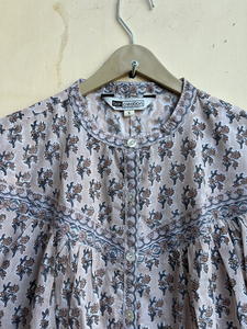 เสื้อเบลาส์ผู้หญิงพิมพ์ลายดอกไม้มีเอกลักษณ์เสื้อเบลาส์และเสื้อสำหรับเดินทางเสื้อเบลาส์ผ้าฝ้าย - Product Image 4