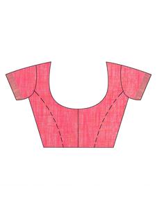 Sari de Algodón Tejido a Mano Tradicional Premium para Mujer, Elegante, Étnico, para Fiestas, Festivales y Bodas, con Blusa sin Coser - Product Image 3