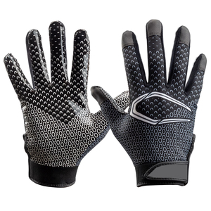 OEM ODM Custom Printed American Football <b>Gloves</b> Super Sticky Silicone Palm Breathable Sports Receiver - Product Image 6