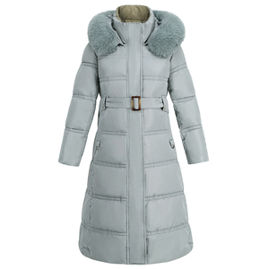 Nuevos Abrigos Largos de Plumón para Mujer, Gruesos, Cálidos, con Capucha, de Poliéster, para Invierno - Product Image 2