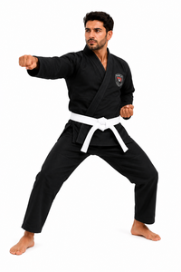 Uniforme de Taekwondo Personalizado Dumela International, Negro, de Algodón, para Hombre, Ropa de Artes Marciales, Transpirable, Cintura Alta, Duradero - Product Image 3