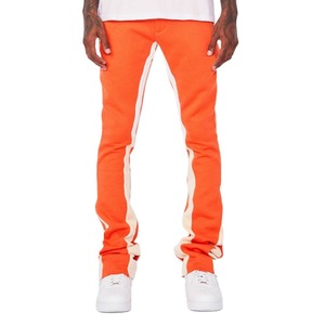 <span class=keywords><strong>Pantaloni</strong></span> Casual da Uomo a Zampa d'Elefante con Stampa Personalizzata, Vita Alta, <span class=keywords><strong>Tasche</strong></span>, in Tessuto Canvas, Modello a Vita Media - Product Image 2