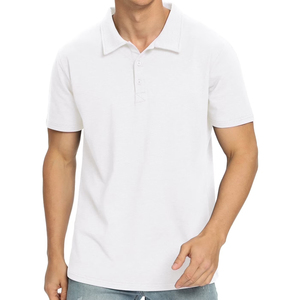 Men's Modern Fit Polo <b>Collar</b> <b>T</b>-<b>Shirt</b> Soft Stretch Fabric Breathable Comfortable Casual Top for Office College Daily Wear - Product Image 3