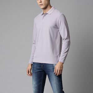Nuevo Diseño de Camisetas de Golf para Hombre, Transpirables, de Manga Corta, con Patrón Sólido, Logotipo Personalizado en la Parte Delantera, Venta Especial, Servicio OEM Personalizado de Alta Calidad - Product Image 4