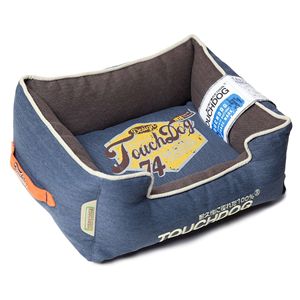 Cuccia per Cani Rettangolare Sportiva Vintage Originale, Design Reversibile in Peluche per il Tuo Amico Peloso - Product Image 1