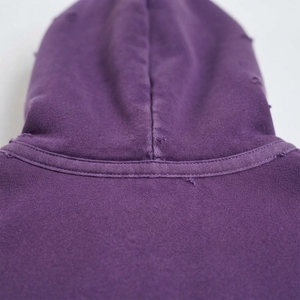 Sweat-shirt à capuche unisexe en molleton 100% coton, coupe courte et ample, couleur unie numérique, imperméable, pour l'hiver, du fabricant - Product Image 2