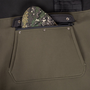 <b>Men</b> Zip up <b>Camo</b> Multi Pocket <b>Cargo</b> BDU Hood Jacket Rip Stop Tactical Safari Jacket Outwear for Outdoor Hunting Fishing Hiking - Product Image 3