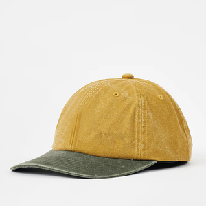 Casquettes classiques ajustables à 6 panneaux en coton vintage lavé respirant de qualité supérieure avec logo personnalisé, prix de gros - Product Image 1