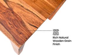 Ensemble de table à manger rectangulaire moderne en bois massif, meubles en bois contemporains, table de cuisine en bois naturel pour usage domestique - Product Image 6