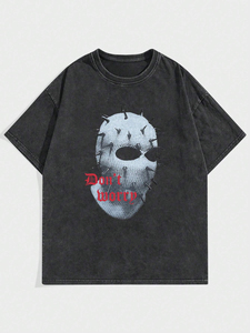 Camisetas de Hombre al por Mayor de Alta Calidad 100% Algodón, Estilo Hip-hop Vintage, Oversize, Unisex, Impresión DTG, Totalmente Personalizadas - Product Image 3