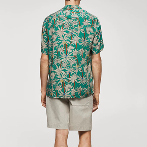Vêtements décontractés pour hommes style streetwear, chemises en lin et coton pour hommes, service OEM, tissu respirant - Product Image 3