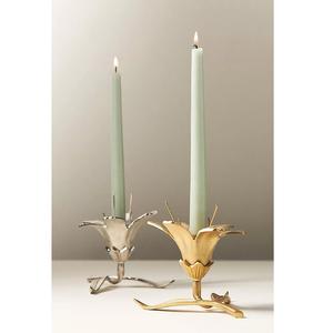 Porte-bougie en métal, nouveau design, finition dorée, décor élégant, finition antique, support à bougie pour l'éclairage - Product Image 1