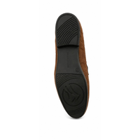 Herren Echtleder-Slipper mit Geprägtem Logo, Slip-On aus Rindsleder, Ganzjährig Tragbar, Gummisohle, Atmungsaktiv und Rutschfest
