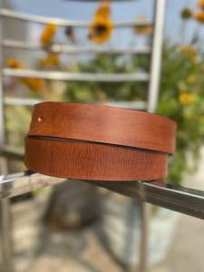 Elegante Cinturón Formal Hecho a Mano para Hombre de Estilo Vintage con Hebilla de Cobre Resistente de Estilo Occidental - Product Image 2