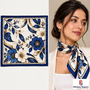 High Grade Printed <b>Scarf</b> Fabric Manufacturer OEM ODM White Label Service Custom Made Low MOQ Bulk - Product Image 1