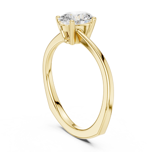 Coamos 10K แหวนหนักทองเพชรโมอิสสำหรับของขวัญครบรอบแต่งงาน - Product Image 5