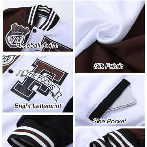 Chaqueta Varsity de Moda para Mujer, Estilo Universitario, Chaqueta Bomber Informal, Ligera y Moderna para Otoño y Primavera, Ropa de Calle - Product Image 5