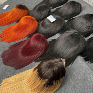 Perruque la plus vendue en cheveux humains, avec closure en dentelle au milieu, lisse comme des baguettes, cheveux naturels pour femmes, style doux, couleur naturelle, fournisseur de cheveux bruts - Product Image 5