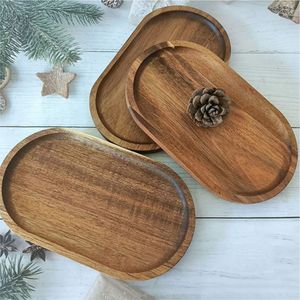 Bandeja de Madera Rústica para Servir Comida, Estilo Moderno para Sala de Estar, Bandeja de Desayuno con Asas de Hierro Negro, Plato Decorativo de Madera para Servir - Product Image 6
