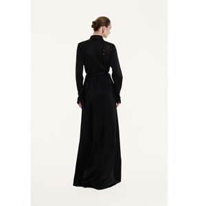 Proveedor Mayorista en Línea de Vestidos para Mujer, Vestido de Gala con Adornos, 89% Triacetato, 11% Poliéster, Vestidos Clásicos Elegantes para Dama - Product Image 4
