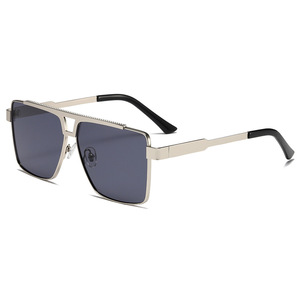 Gafas de Sol RTS Modernas Vintage con Doble Puente y Marco Metálico Grande con Protección UV 2026 para Hombres y Mujeres, Actividades al Aire Libre - Product Image 4