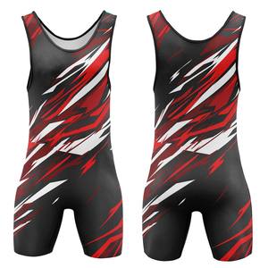 Combinaison de lutte pour hommes avec logo personnalisé, taille ajustable, vêtements de sport pour hommes, combinaisons de lutte pour hommes avec faible MOQ, service OEM - Product Image 3
