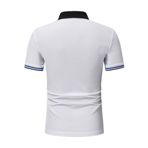 Polo homme coupe classique, vêtement décontracté, matière légère et respirante, polo homme en coton piqué, tissu doux. - Product Image 2