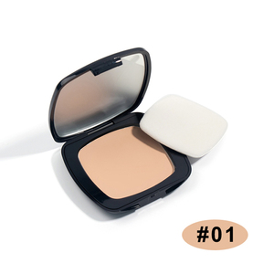 Matte Oil Control Long-Lasting Pressed Powder, Black Square Case with Puff & Mirror Full Coverage Face Powder - Product Image 1