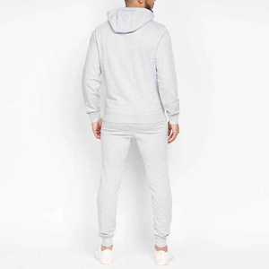 Custom Men's Winter Warm <b>Oversized</b> Tracksuit Set <b>Oversized</b> Cotton <b>Joggers</b> with Flared Sweatpants Windproof Workout Hoodie Set - Product Image 1