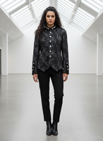 Veste doublette écossaise unisexe Premium MEGAMAPLE IMA-MCU-001 - Noire, uniforme tactique de bagarreur et de tambourier, protection intégrée