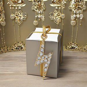 สร้อยคอเพชร SHRAMAN DIAMOND ดีไซน์ทันสมัยสำหรับทุกเพศทุกวัย ของขวัญเครื่องประดับทองคำแท้ 10K จี้รูปสายฟ้าแบบกำหนดเอง ประดับเพชรเพาะเลี้ยงในห้องปฏิบัติการ - Product Image 5