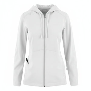 Blouse d'infirmière pour femmes, uniforme d'hôpital, veste à capuche zippée, manches longues, tenue de travail pour clinique, coupe ajustée, respirante - Product Image 5