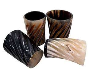 Taza de cuerno vintage más vendida, taza de cuerno de búfalo personalizable, taza de cuerno pequeña y grande para beber cerveza y vino, para el hogar y restaurantes - Product Image 2