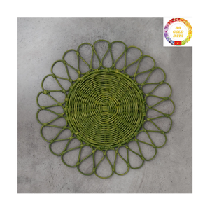 Natural Rattan <b>Table</b> <b>Mat</b> for Outdoor Dining | Durable Woven Placemat | Wholesale Export - Product Image 1