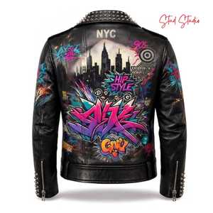 Blouson Bomber en Cuir PU Brodé Rebel Dragon pour Homme, Style Streetwear, Fermeture Éclair, Col Rabattu, Vêtement d'Automne - Product Image 6
