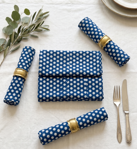 Serviettes en coton imprimées à la main, assorties, en gros, taille personnalisée, réutilisables, pour mariage, cocktail, accessoires de table doux, carrées - Product Image 5