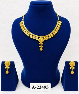 MOLL JEWELLERS คลาสสิก ซิงค์อัลลอยด์ชุบเงิน ดีไซน์ดอกไม้ปะการัง สร้อยคอแฟชั่น ชุดต่างหู เครื่องประดับงานแต่งงานของผู้หญิง A-23492 - Product Image 2
