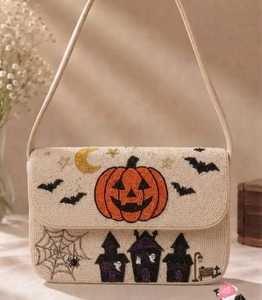 Pochette de soirée ethnique perlée pour femme, sac à main, sac à bandoulière, pochette décorative pour fête, mariage, soirée - Product Image 5