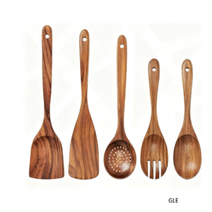 Cuchara Grande de Madera de Acacia para Servir Sopa, para Acampar al Aire Libre, Cuchara Japonesa de Madera con Mango Corto para Servir Sopa, al por Mayor - Product Image 5