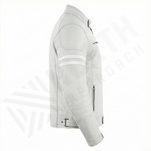 Chaqueta de Motociclista de Cuero Genuino para Hombre de la Mejor Calidad, Nueva Colección de Invierno, Chaquetas de Motocicleta con Protecciones Desmontables Personalizadas - Product Image 3